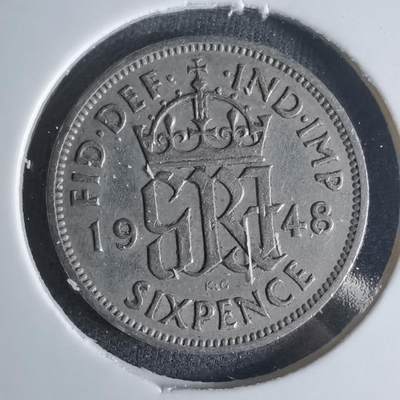 沼泽如烟--第1032场 - 英国1948年6便士