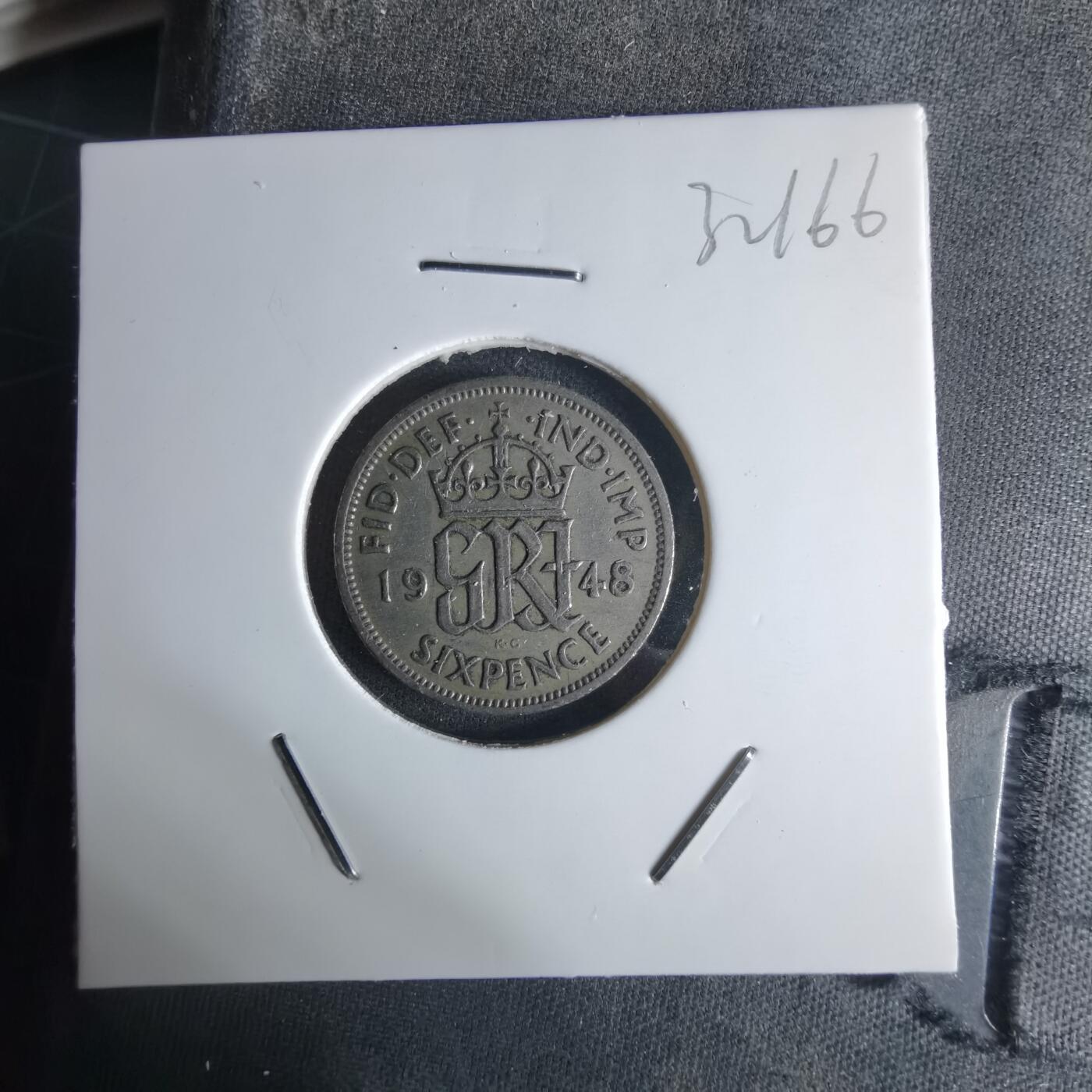 沼泽如烟--第1032场 英国1948年6便士