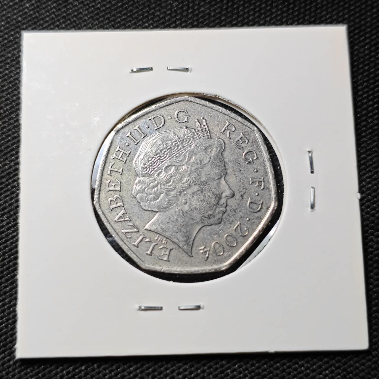 KK钱币收藏小铺  第407期 2月预留时间 周末发货  英国50便士纪念币