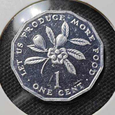 KK钱币收藏小铺  第408期 2月预留时间 周末发货 -   1980牙买加1分精制币