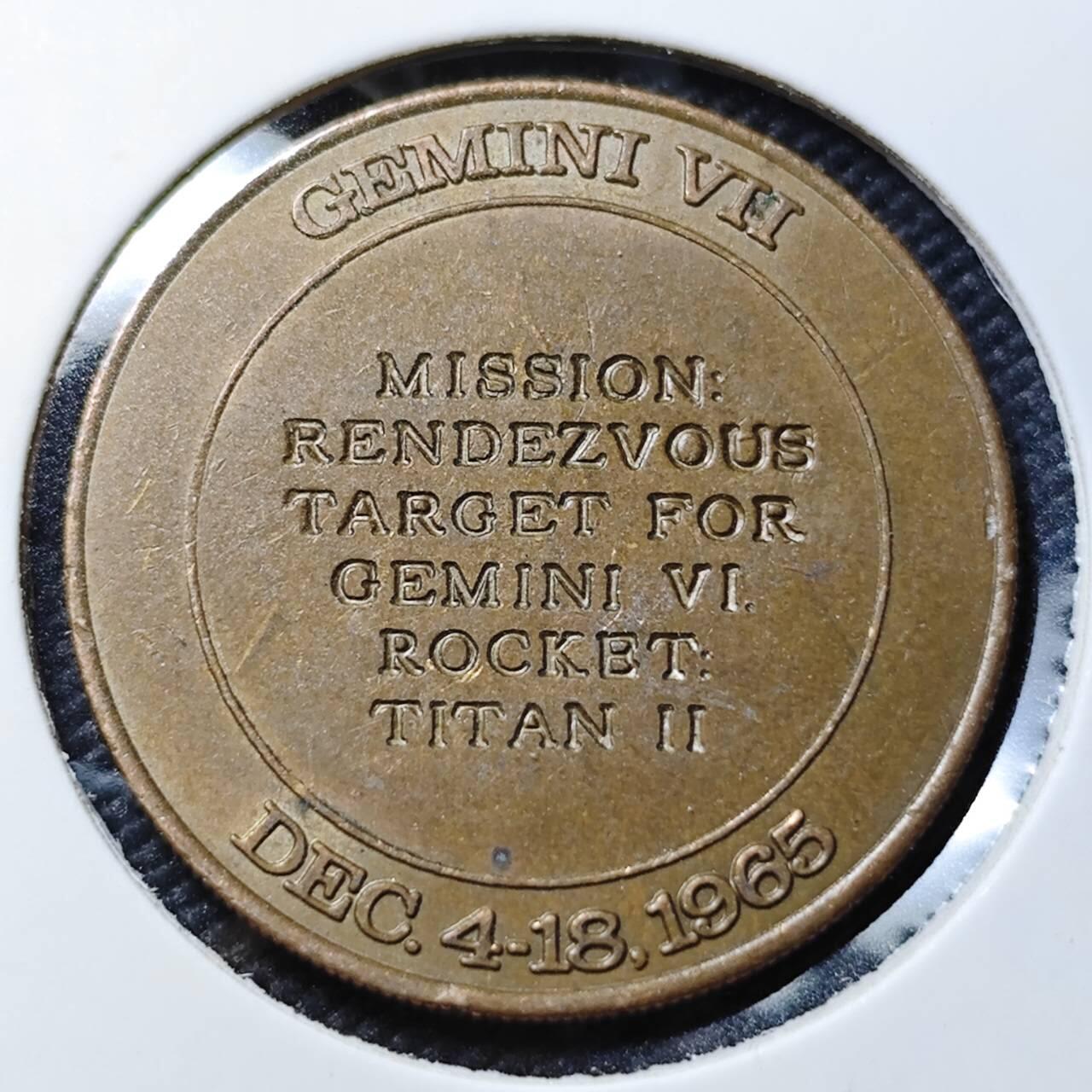 KK钱币收藏小铺  第407期 2月预留时间 周末发货  美国航天纪念铜章