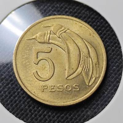 KK钱币收藏小铺  第409期 2月预留时间 周末发货 -  1969乌拉圭5比索铜币 好品