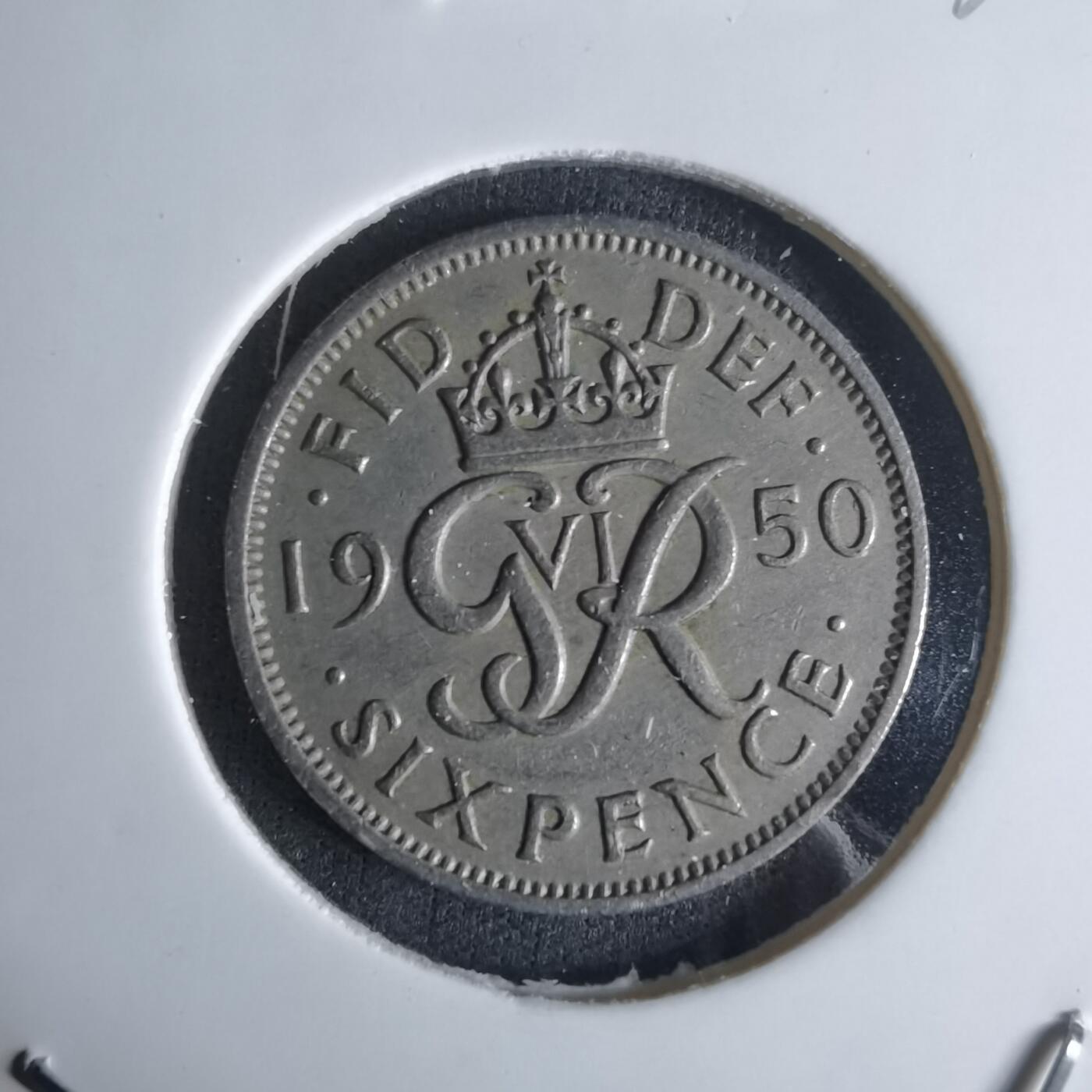 沼泽如烟--第1032场 英国1950年6便士