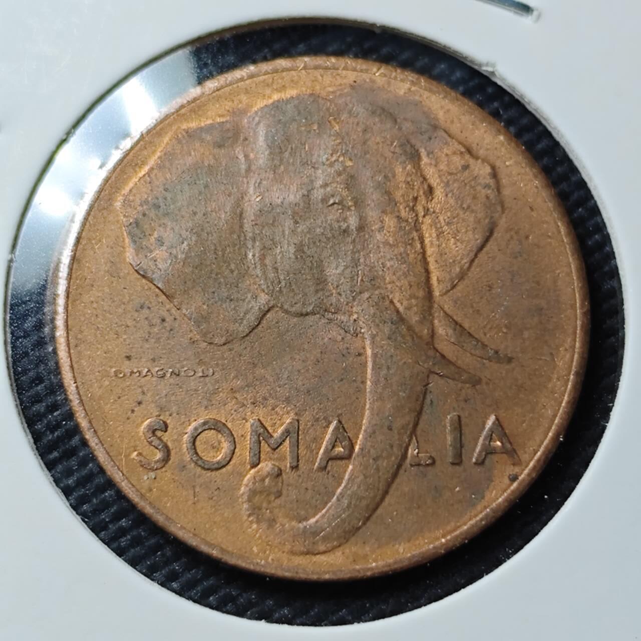 KK钱币收藏小铺  第407期 2月预留时间 周末发货  1950意属索马里5分铜币