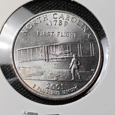 KK钱币收藏小铺  第408期 2月预留时间 周末发货 -  美国25分纪念币 好品