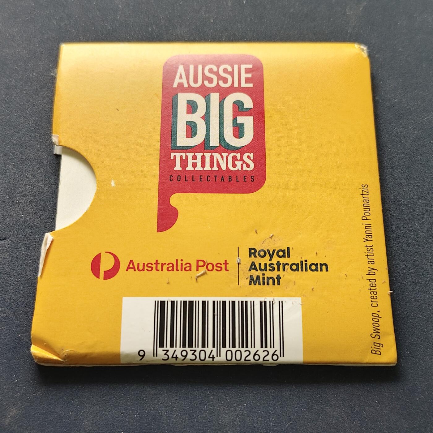 【全场包邮】纯粹捡漏拍515场 澳大利亚2023年1元超大地标系列堪培拉大俯冲喜鹊官方卡装纪念币