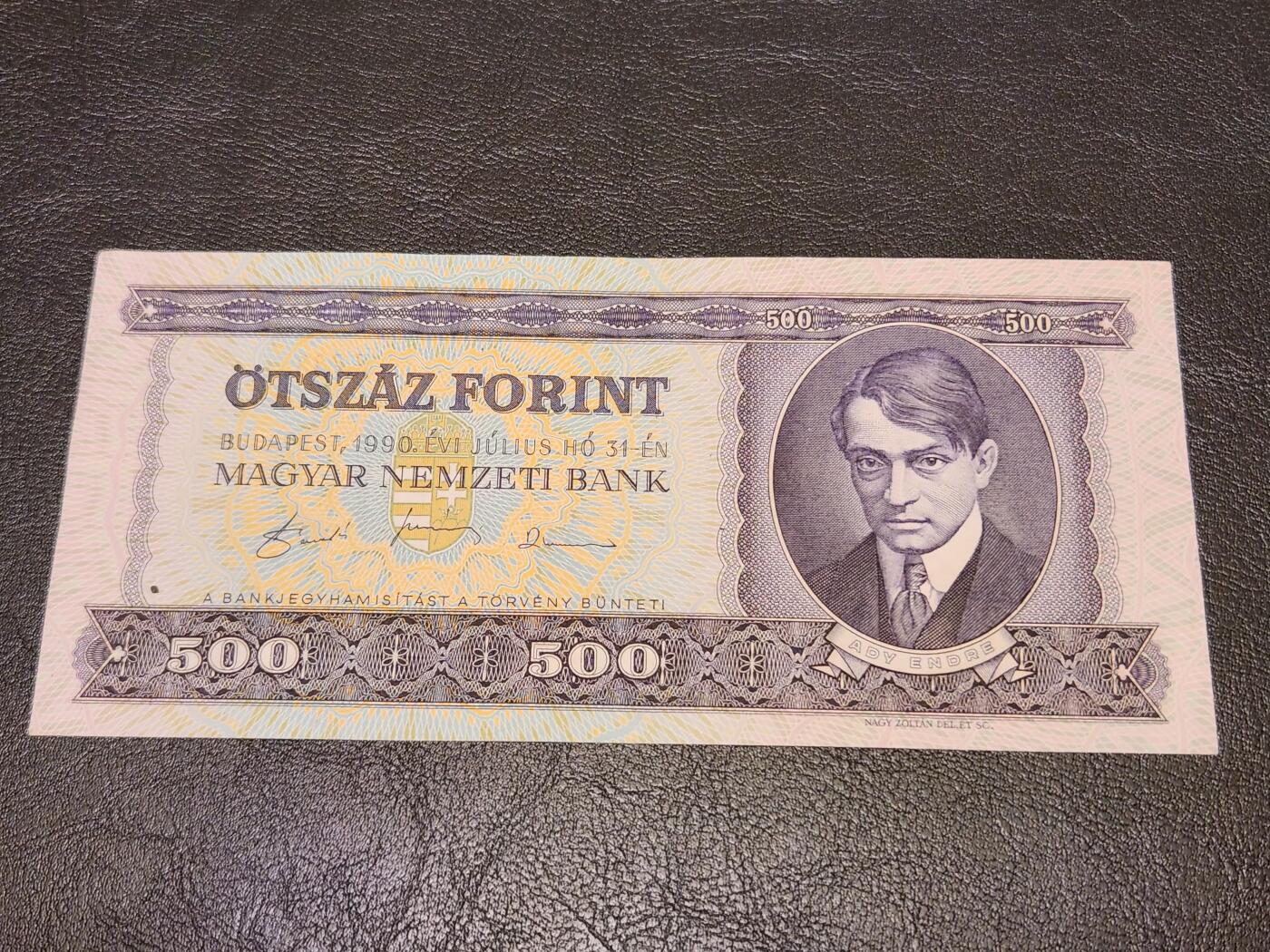 3月27号晚上8点 外国纸币自动截拍第46场 匈牙利500极美品近新