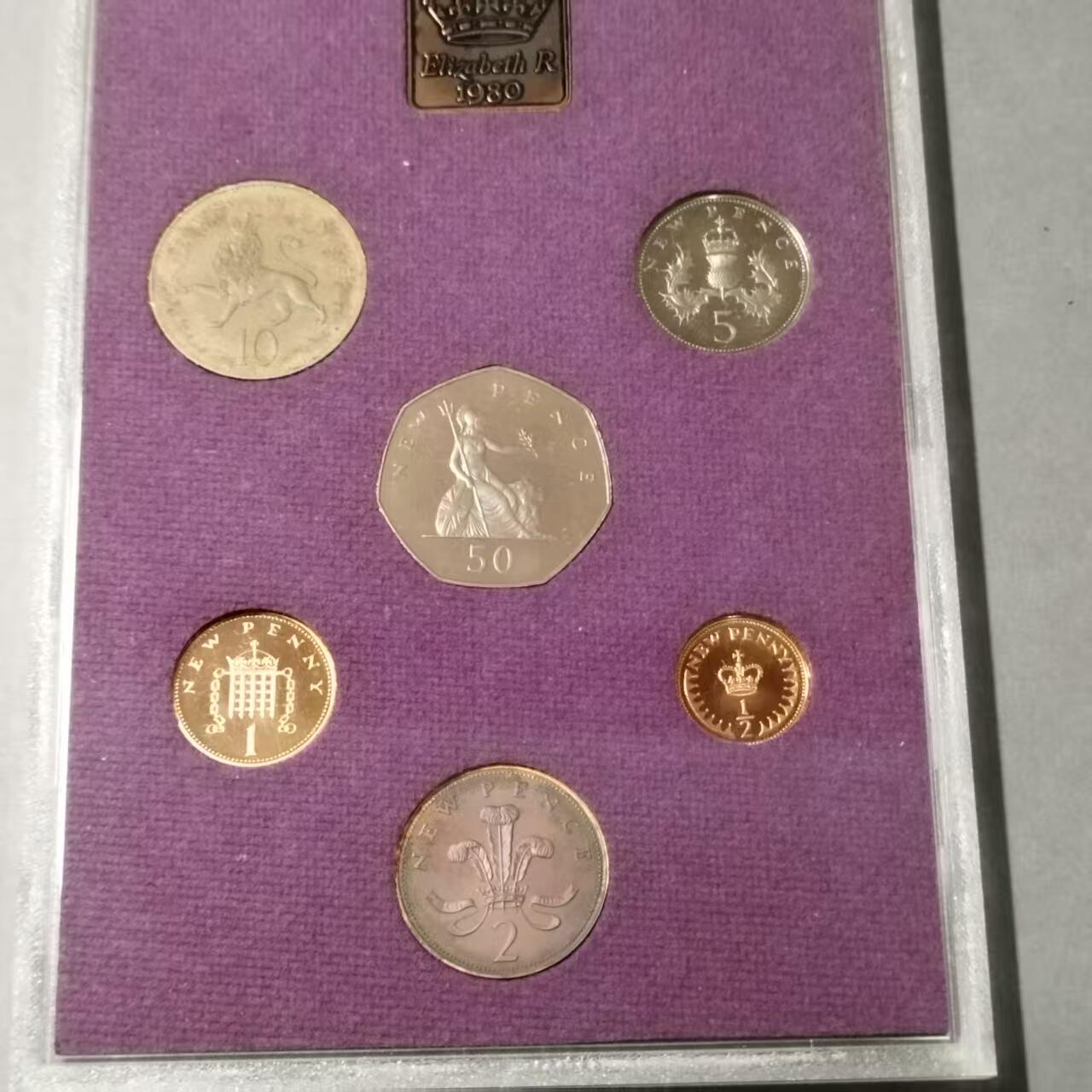 长老汇马年精选第十二场拍卖 英国1980年精制套币，含6币1章