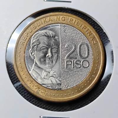 KK钱币收藏小铺  第408期 2月预留时间 周末发货 -  菲律宾20比索双色币