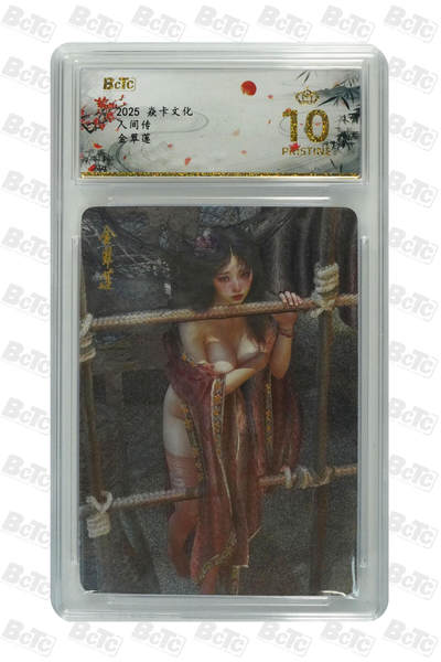 阳大大卡牌拍卖第106期（持续收拍品，周五晚上九点截拍，进群福利早知道） - 【保粹爆金10星】2025 焱卡文化 人间传 金翠莲双服饰 St_Brush刷子绘画 幻彩折光