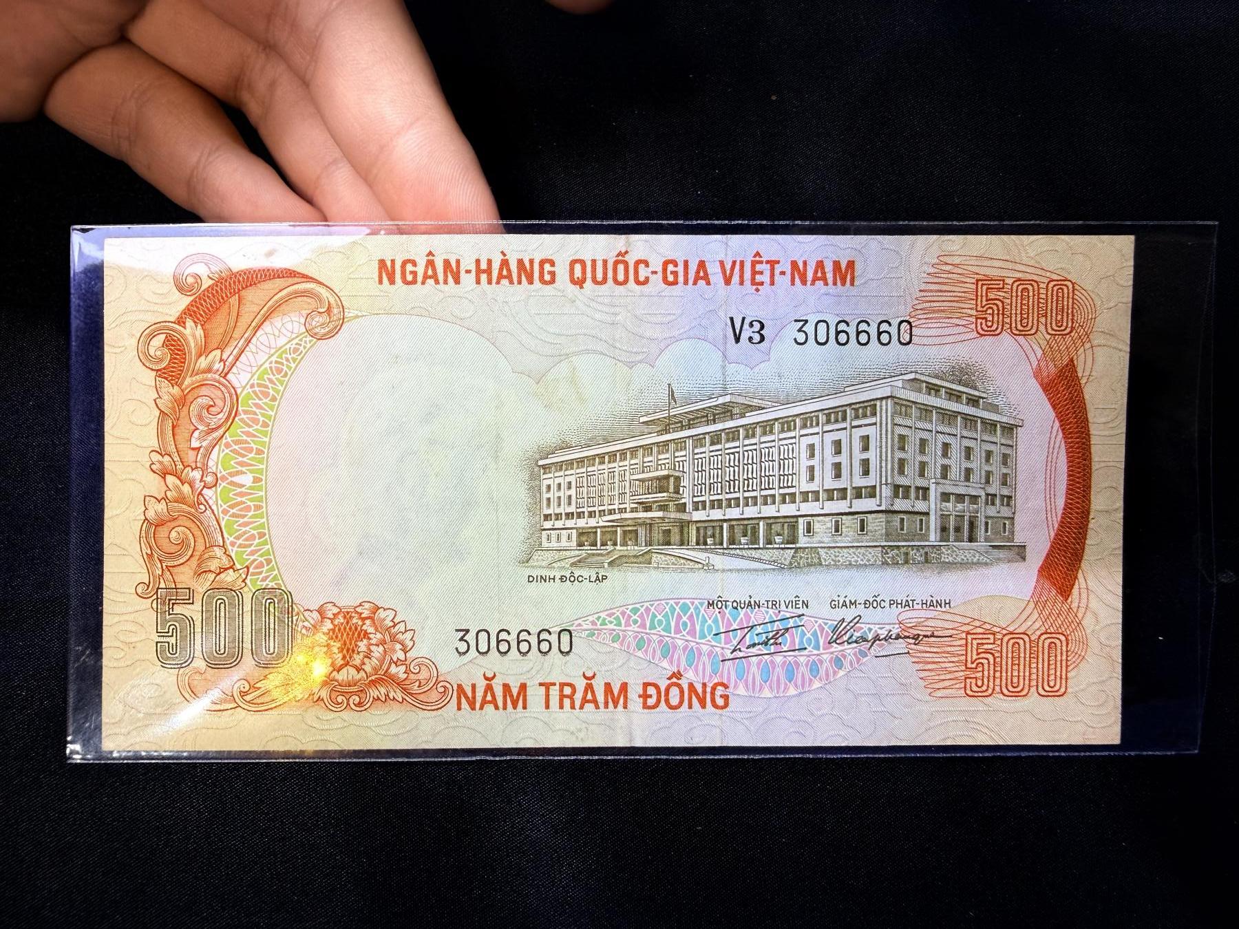 云宸嘉赏-勋臻文献佳藏优品精选场次（低佣 转发佣金红包） 南越（越南共和国）1972 印支虎500 盾纸币