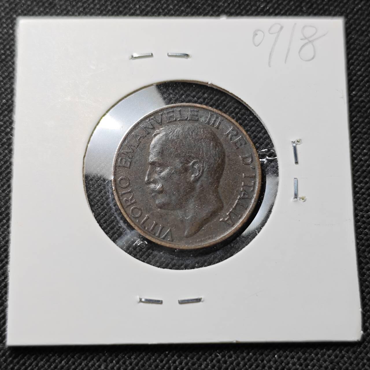 KK钱币收藏小铺  第409期 2月预留时间 周末发货  1924意大利10分铜币