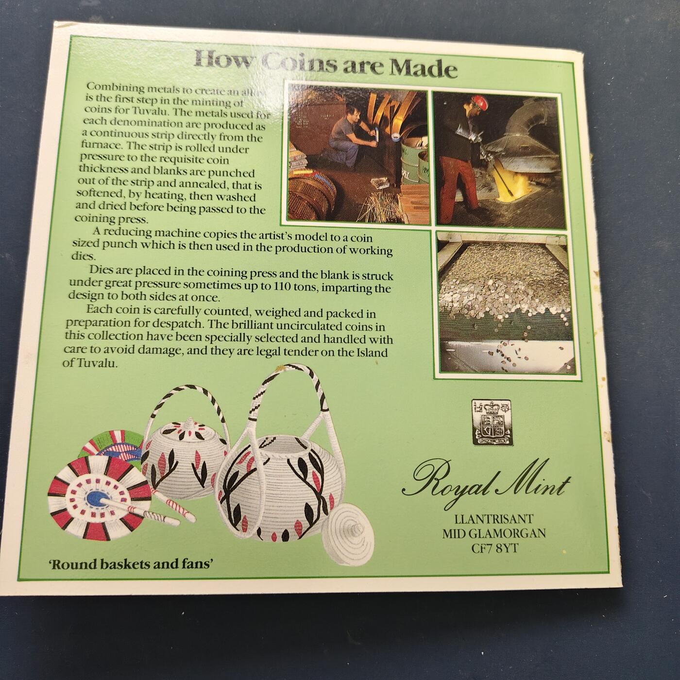 【全场包邮】纯粹捡漏拍515场 图瓦卢1985年皇家厂出品官方套币-MS1