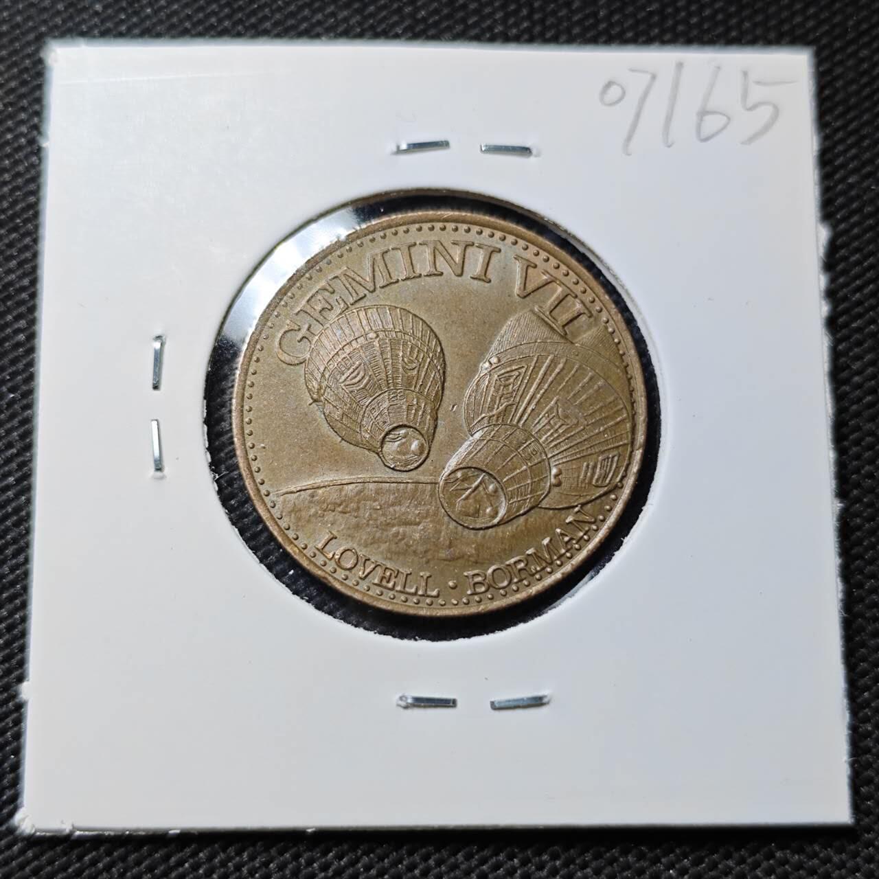 KK钱币收藏小铺  第407期 2月预留时间 周末发货  美国航天纪念铜章