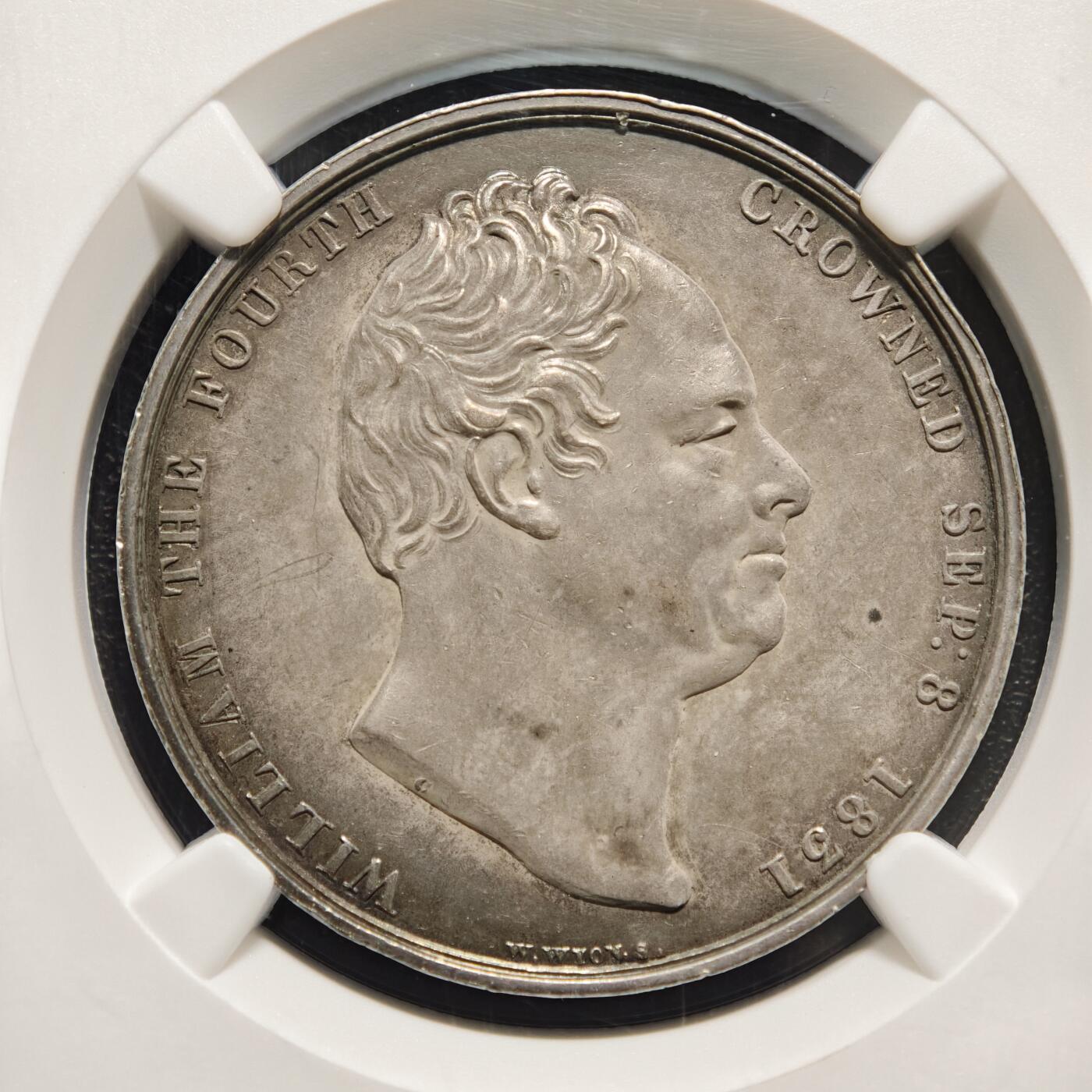 【德藏】世界币章拍卖第169期（拍品征集中~欢迎藏友联系） 1831年 英国威廉四世加冕纪念银章 NGC UNC 立体感极强