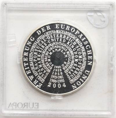 博洋堂世界钱币拍卖第167期（全场包邮） - 德国2004年10欧元精制银币 欧盟扩大 18克925银 带盒
