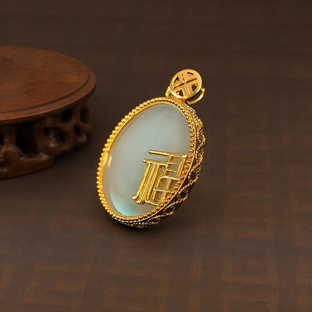 碧月说宝 君子怀瑾·当代和田玉清风专场(五) 18K和田玉福牌