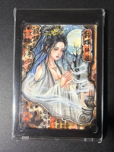 NO.28 好又多金牌大场，每周一站式配齐，方便凑单！（周6晚9点截拍，卖家送拍0抽成！） - 【1/1手绘卡】YJD工作室 画师乘风 貂蝉拜月