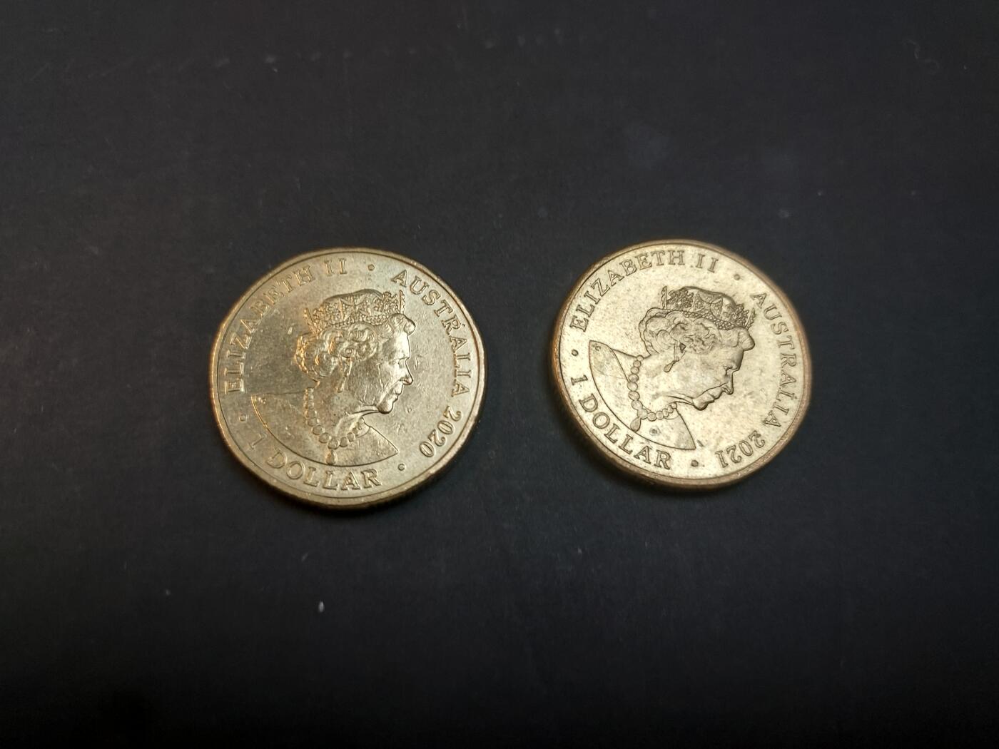 博彦收藏    4月1日 8点 钱币专场 澳洲2000/2001 Donation 1元硬币2枚