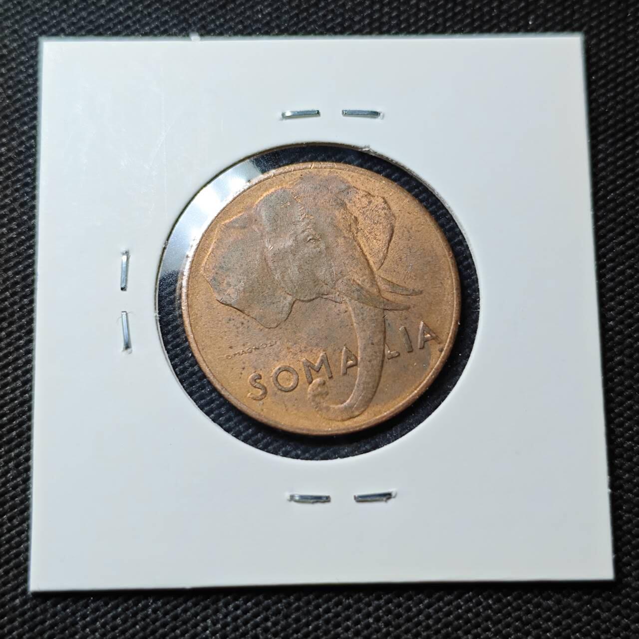 KK钱币收藏小铺  第407期 2月预留时间 周末发货  1950意属索马里5分铜币