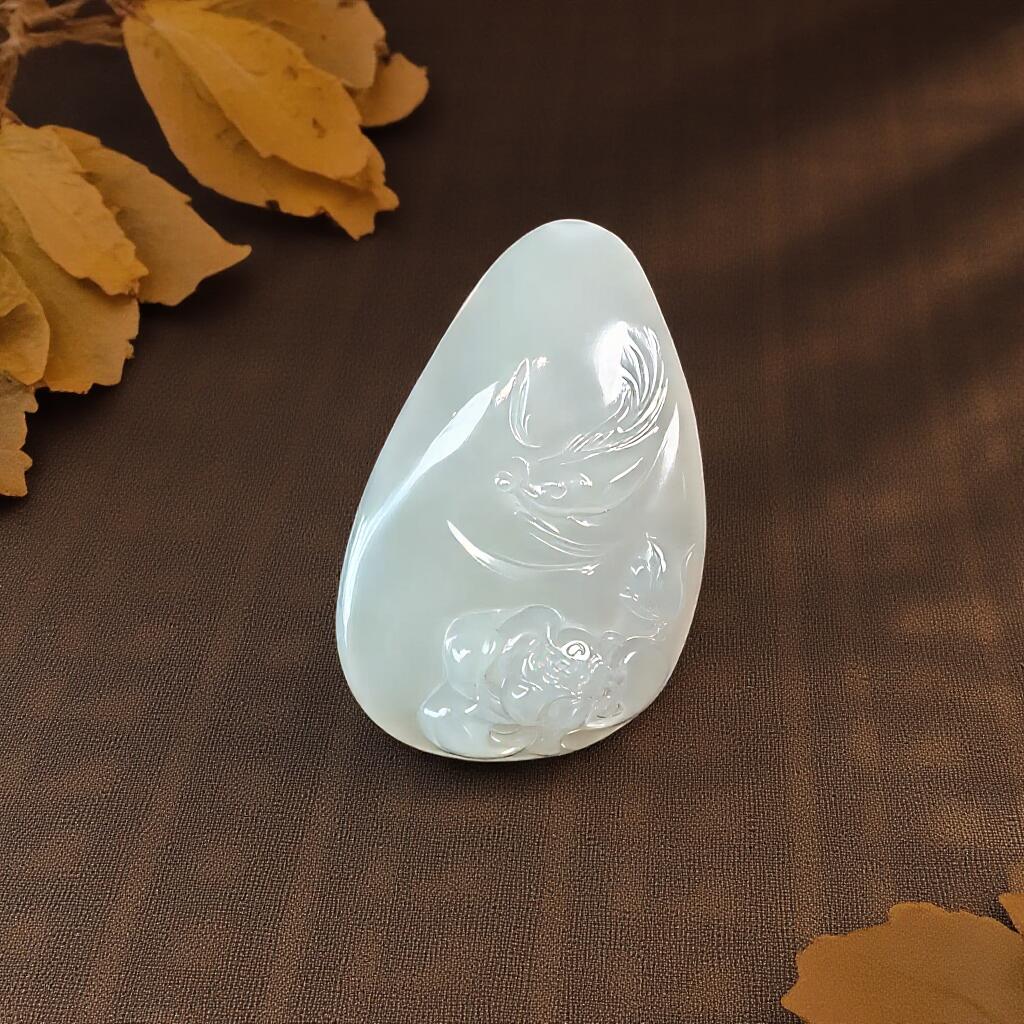 碧月说宝 君子怀瑾·当代和田玉清风专场(六) 和田玉白玉连年有余