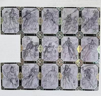 NO.28 好又多金牌大场，每周一站式配齐，方便凑单！（周6晚9点截拍，卖家送拍0抽成！） - 【套卡】墨韵水浒 南派港漫 夏伟义 廖福成 线稿卡14张全