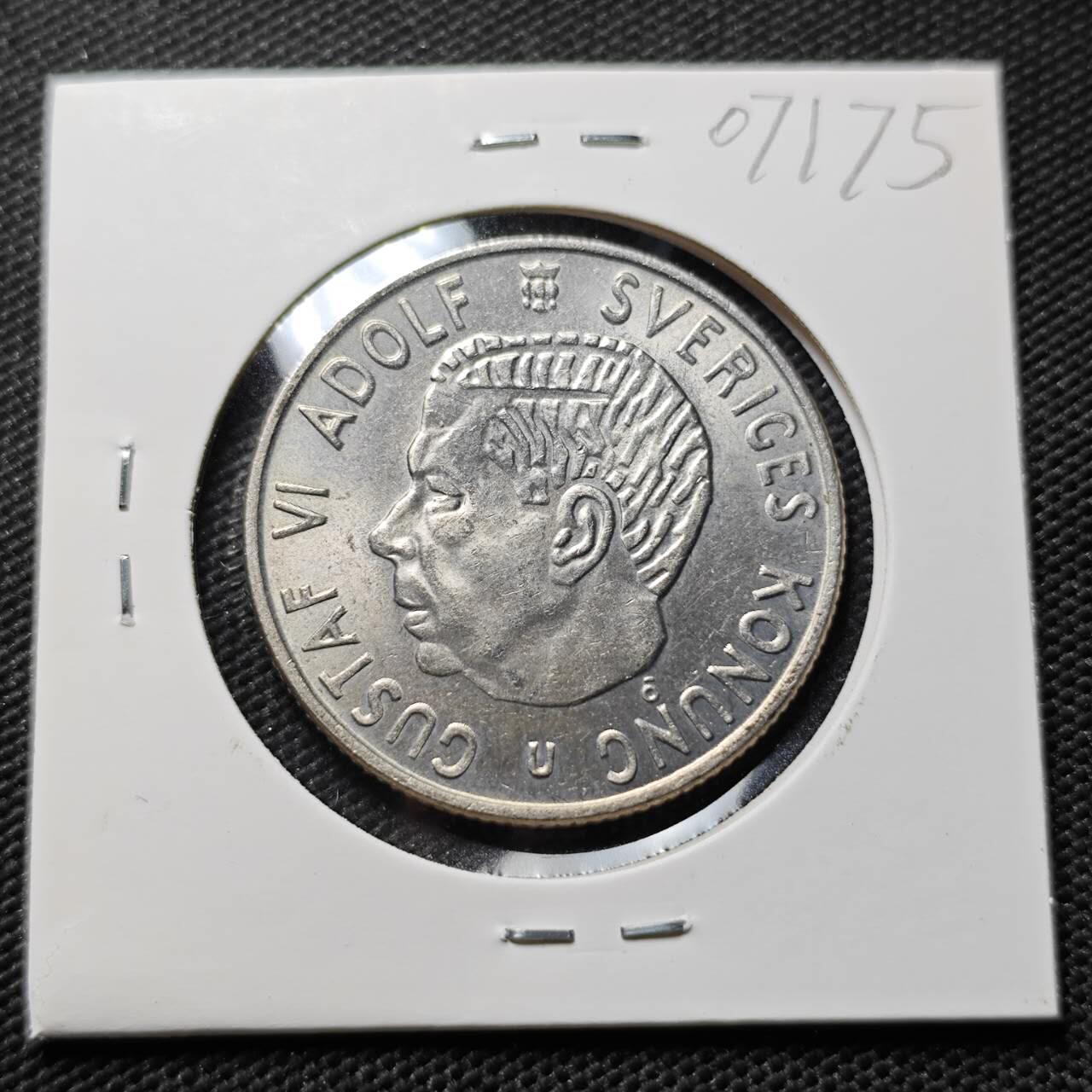 KK钱币收藏小铺  第407期 2月预留时间 周末发货  1968瑞典2克朗 好品