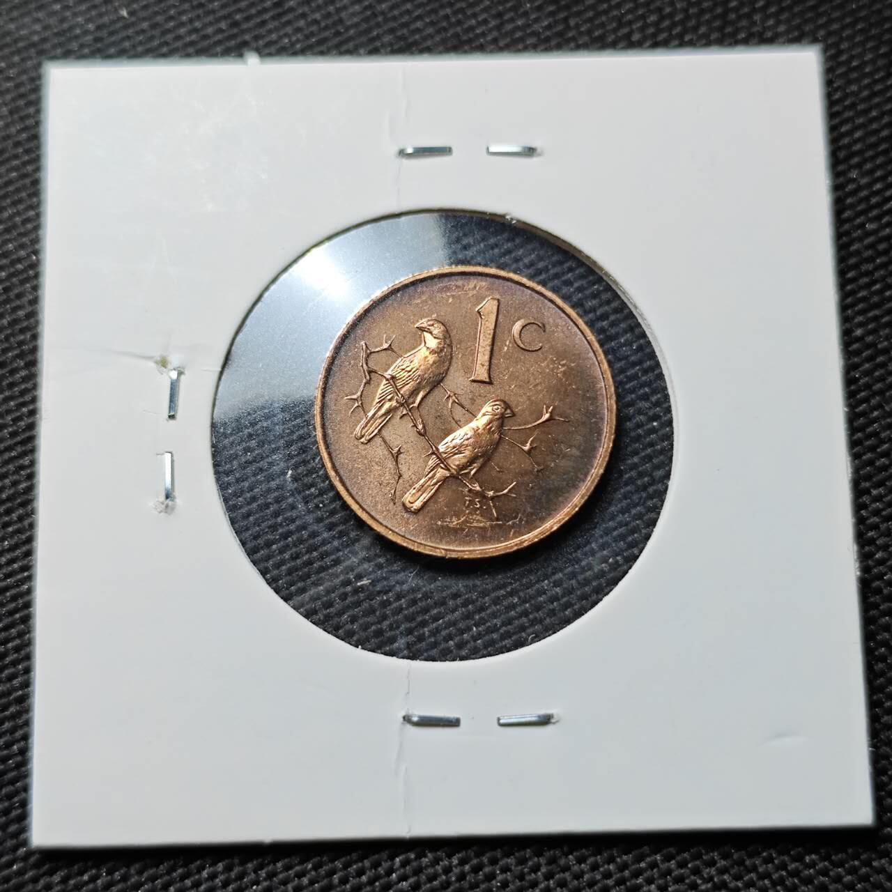 KK钱币收藏小铺  第408期 2月预留时间 周末发货  1967南非1分 精制