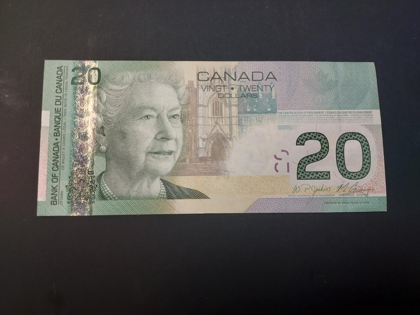 博彦收藏    4月1日 8点 钱币专场 加拿大20元  9品