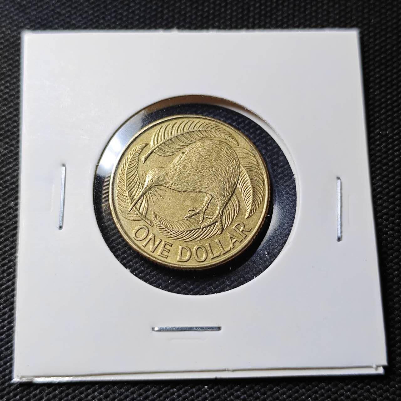 KK钱币收藏小铺  第407期 2月预留时间 周末发货  新西兰1元