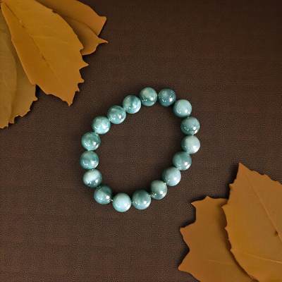 碧月说宝 君子怀瑾·当代和田玉清风专场(六) - 蓝水翡翠手串