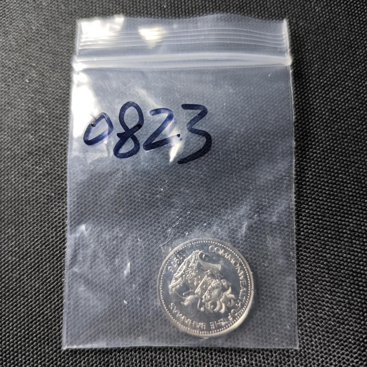 KK钱币收藏小铺  第408期 2月预留时间 周末发货  1976巴哈马5分 菠萝精制币