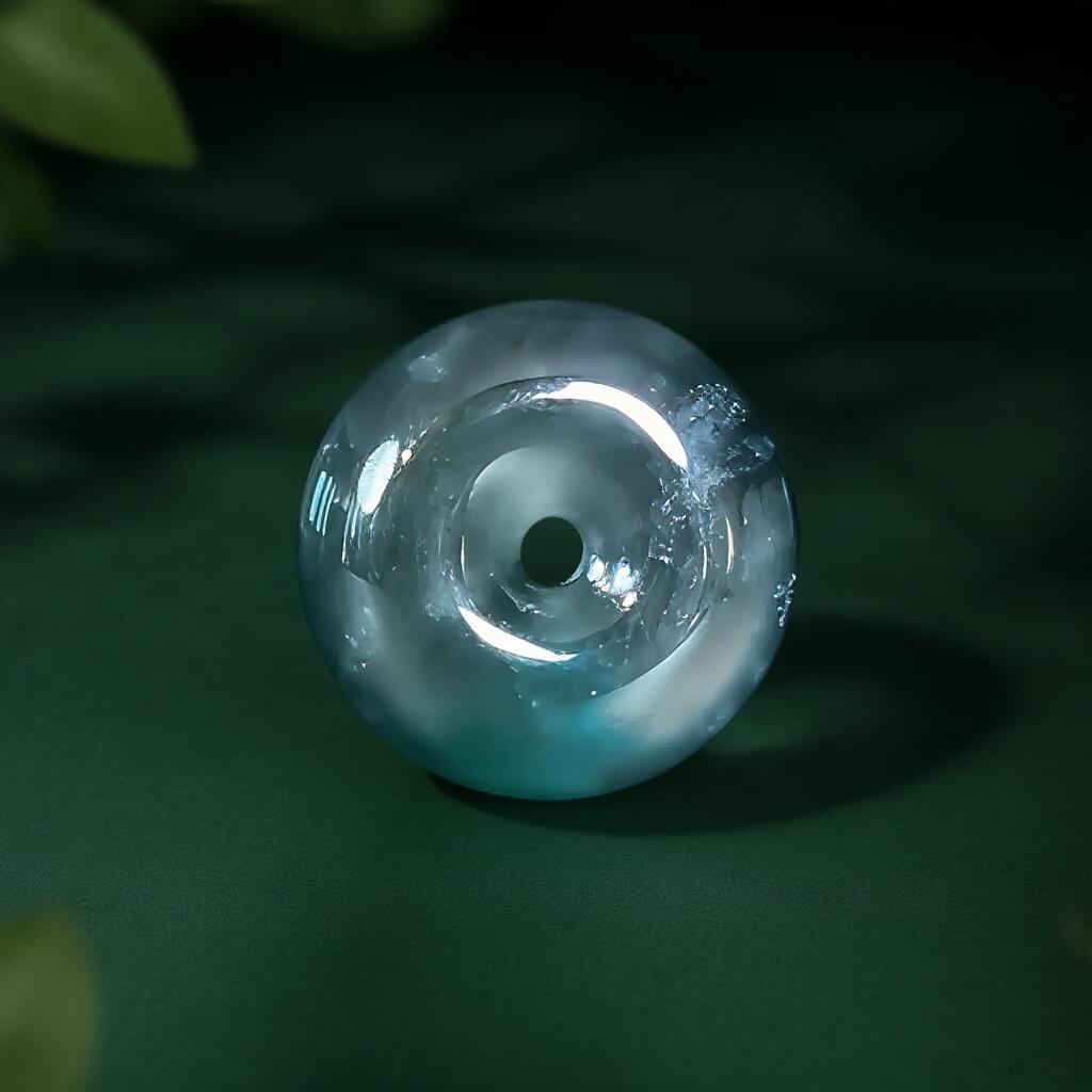 碧月说宝 君子怀瑾·当代和田玉清风专场(六) 高冰蓝水平安扣