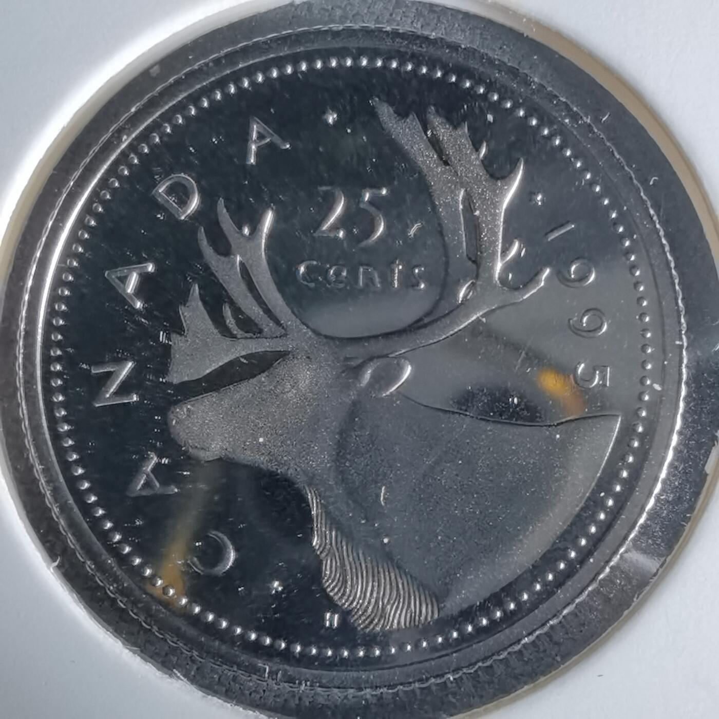 沼泽如烟--第1034场 加拿大1995年25分精制币