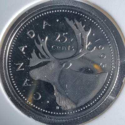 沼泽如烟--第1034场 - 加拿大1995年25分精制币