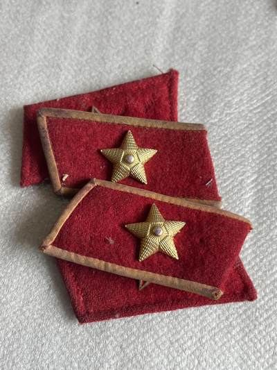 社会主义国家徽章小拍 - 南方社会主义国家呢子领章两副