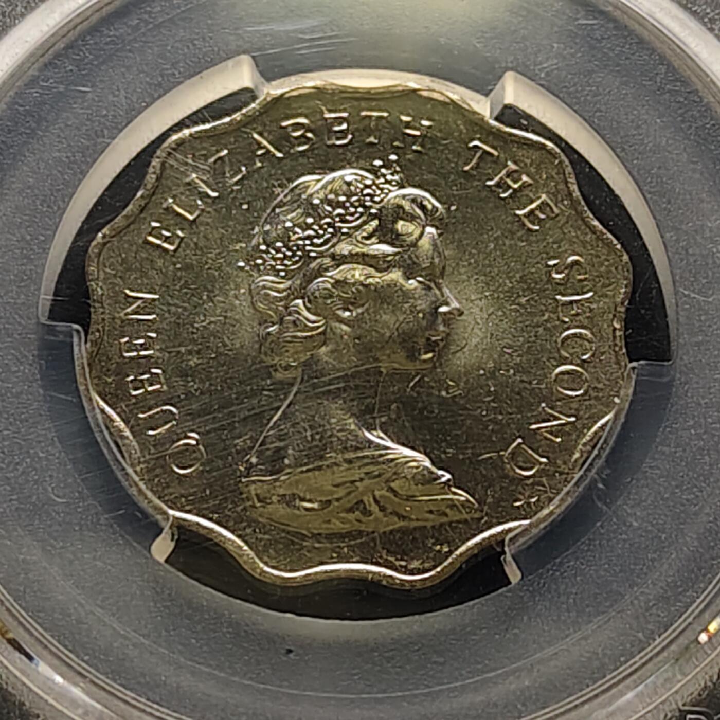 【全场包邮】纯粹捡漏拍515场 香港1984年花冠女王2元-PCGS MS63