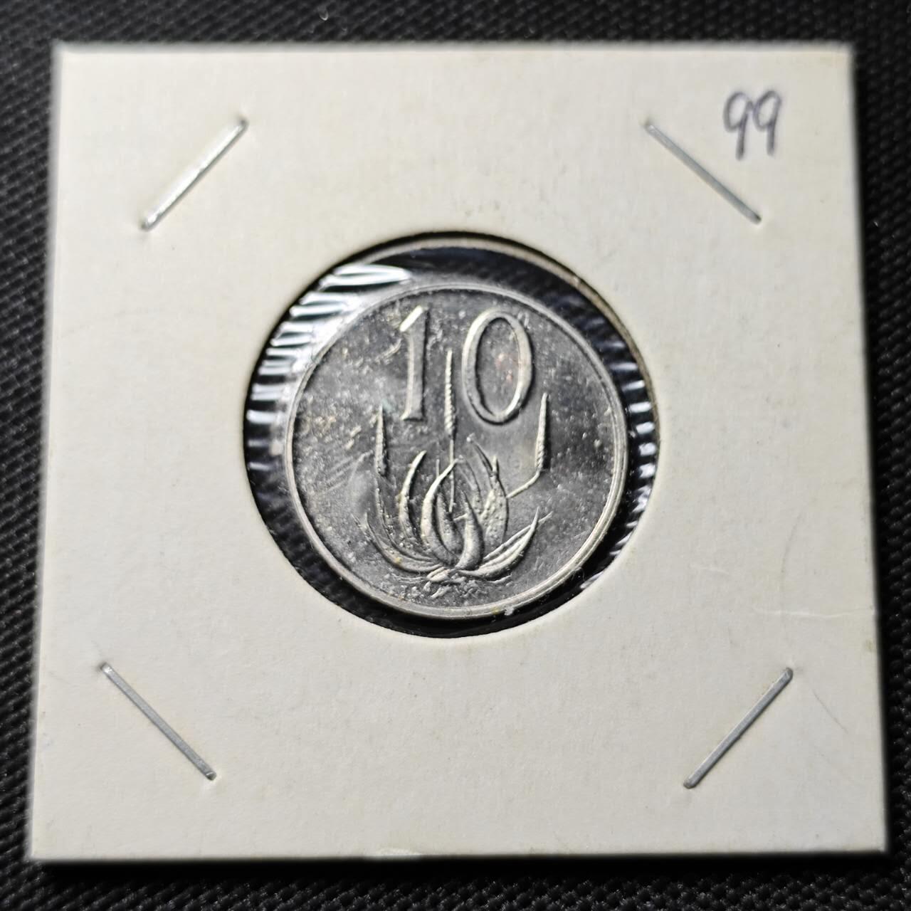 KK钱币收藏小铺  第408期 2月预留时间 周末发货  1977南非10分