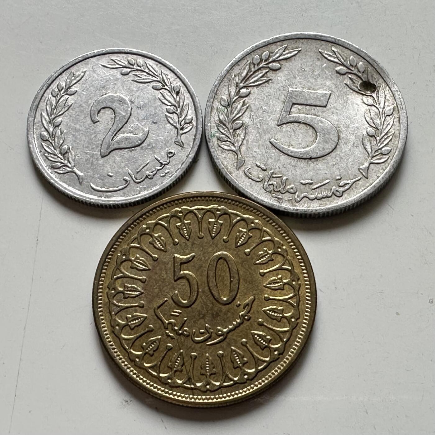 🌹外币初藏🌹🐯2026年第34场   每周二四六晚8️⃣点 接代拍 突尼斯3枚