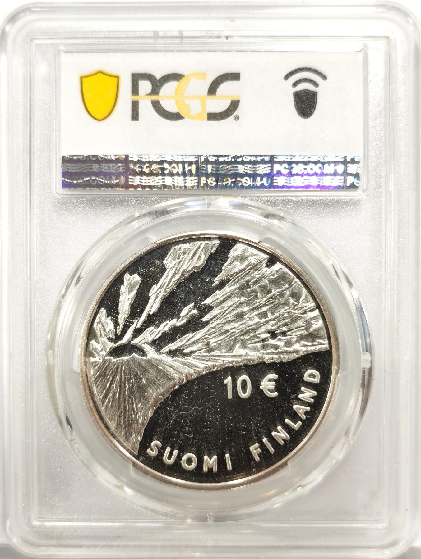 博洋堂“芳菲春韵”3月精品大拍专场暨第166期（全场包邮） PCGS PR68DCAM 芬兰2006年10欧元精制银币 约翰·斯内尔曼（芬兰哲学家、政治家）25.5克925银 发行量：2万9千