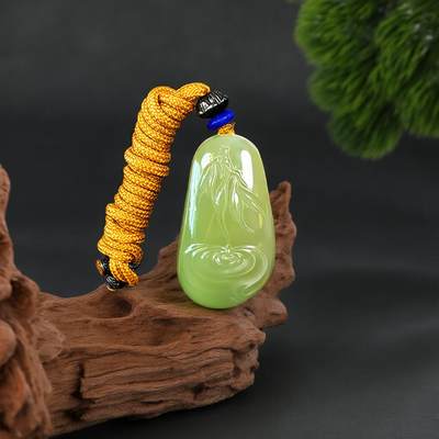 碧月说宝 君子怀瑾·当代和田玉清风专场(五) - 和田青黄玉竹起涟漪