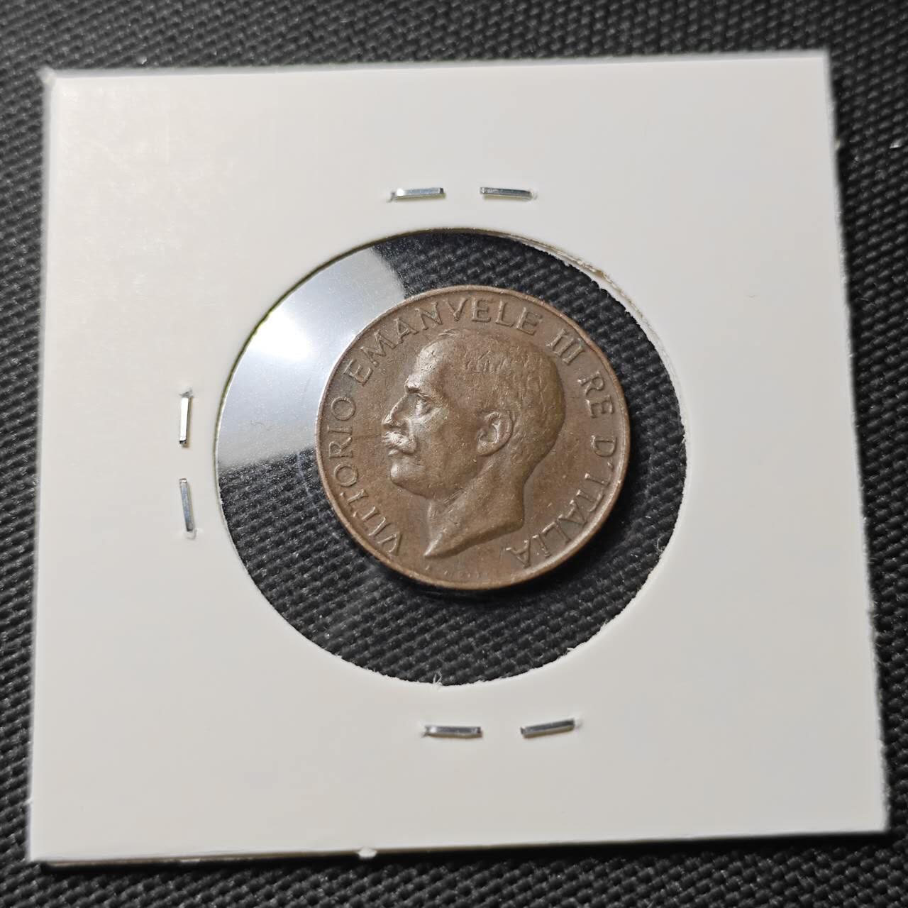 KK钱币收藏小铺  第407期 2月预留时间 周末发货  1922意大利5分铜币