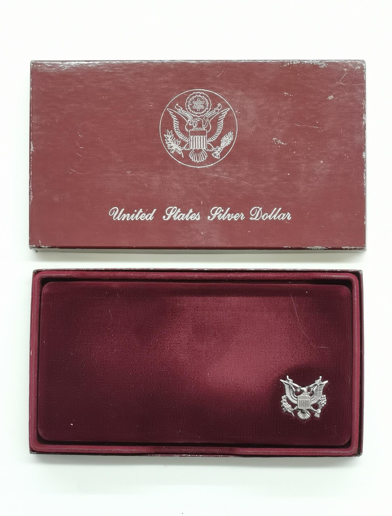 博洋堂“芳菲春韵”3月精品大拍专场暨第166期（全场包邮） 美国1983年1美元X2银币套  1983年洛杉矶奥运会 26.73X2克900银 盒证全