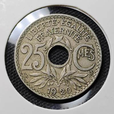 KK钱币收藏小铺  第408期 2月预留时间 周末发货 -  法国25分