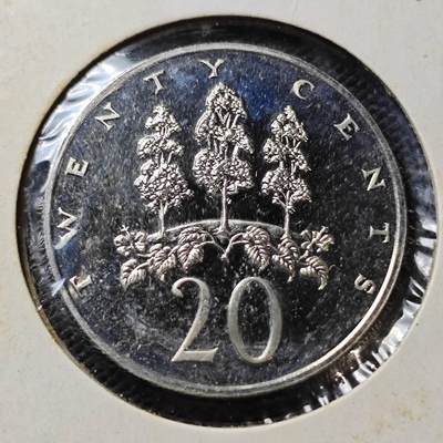 KK钱币收藏小铺  第408期 2月预留时间 周末发货 -   1976牙买加20分精制币