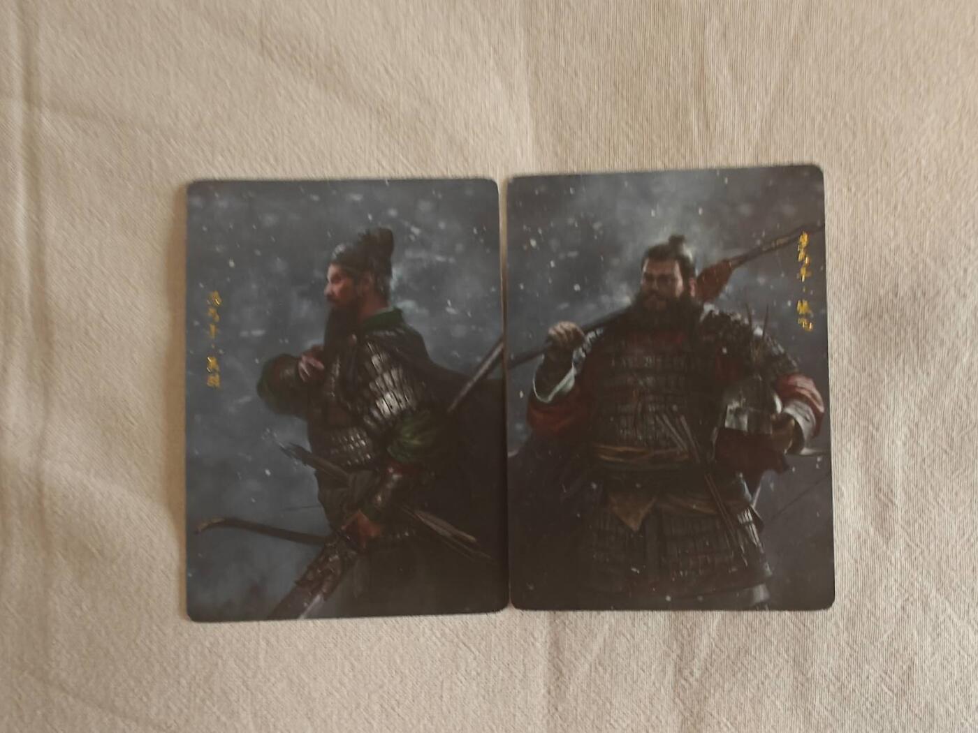 龙虎卡牌-八零场，奇点炸场！！（满200元包邮，无佣金，每周六结拍，欢迎送拍） 【玩家自制】烫金磨砂普卡 关羽&张飞 (高清自制)