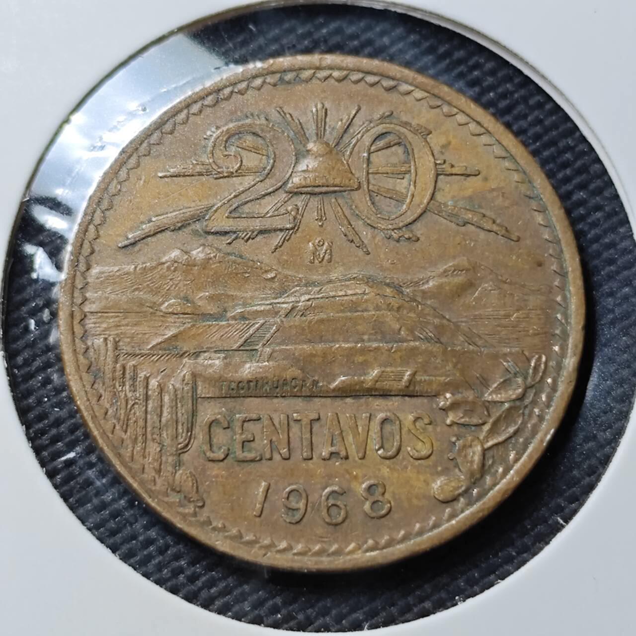 KK钱币收藏小铺  第407期 2月预留时间 周末发货  墨西哥20分纪念币