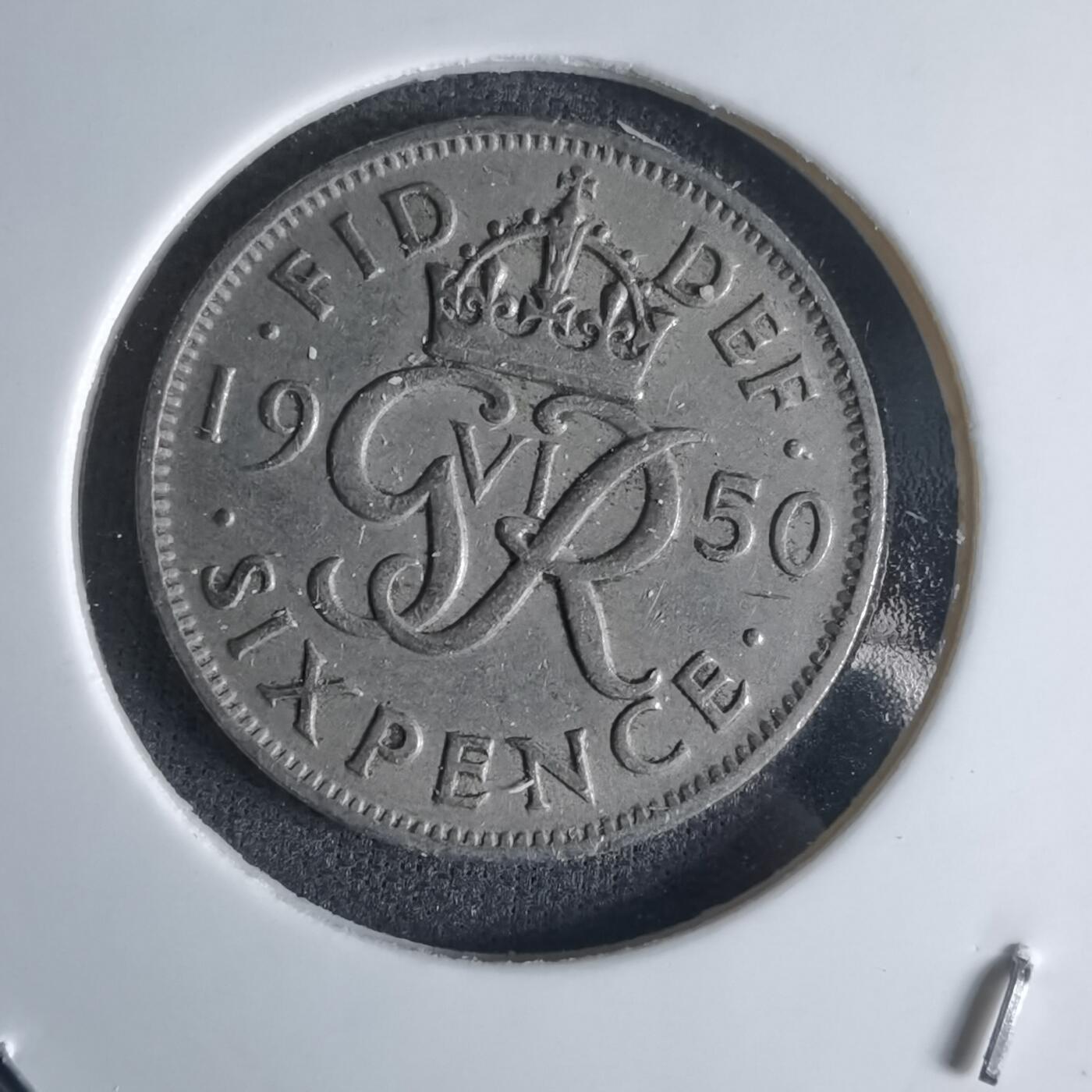 沼泽如烟--第1032场 英国1950年6便士