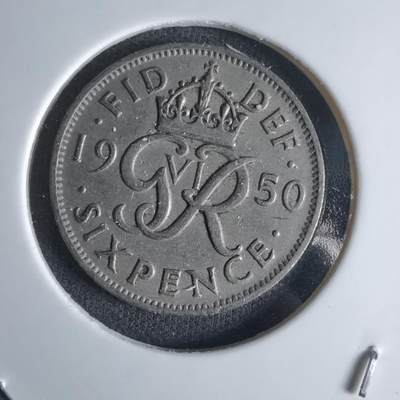 沼泽如烟--第1032场 - 英国1950年6便士