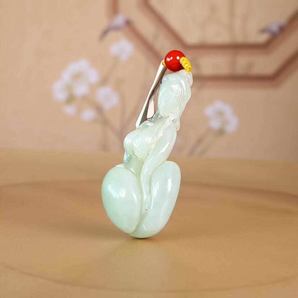 碧月说宝 君子怀瑾·当代和田玉清风专场(五) 山料和田玉裸女